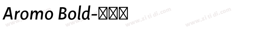 Aromo Bold字体转换